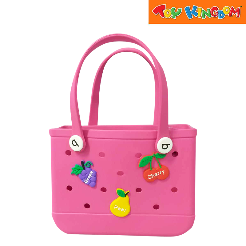 Pink Big Water Proof Silicon Tote Bag