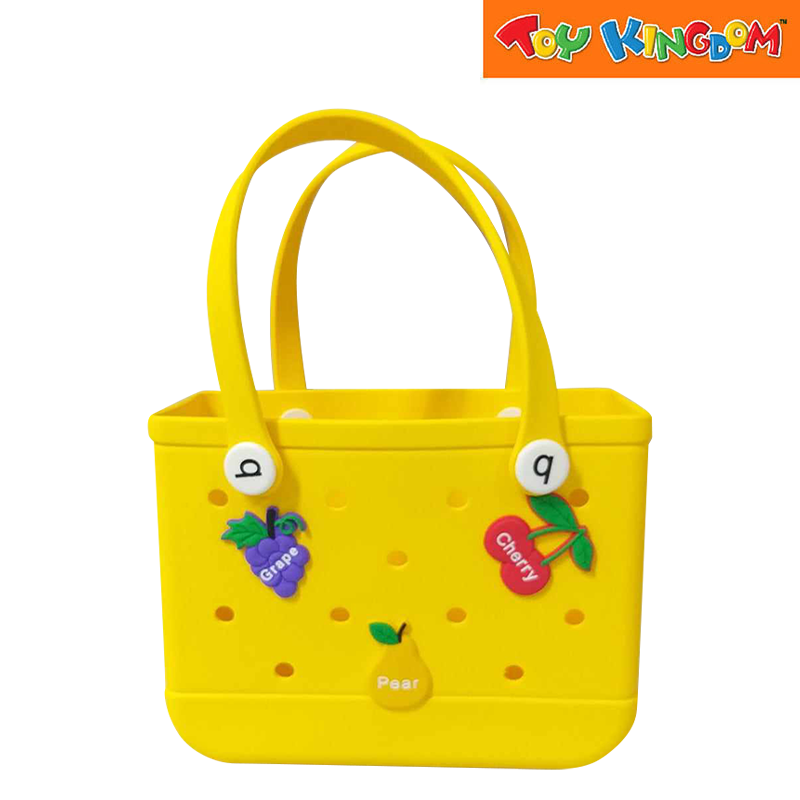 Yellow Big Water Proof Silicon Tote Bag