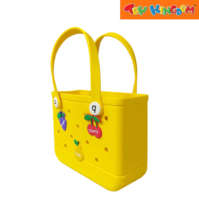 Yellow Big Water Proof Silicon Tote Bag