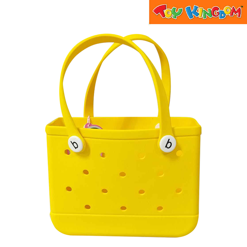 Yellow Big Water Proof Silicon Tote Bag