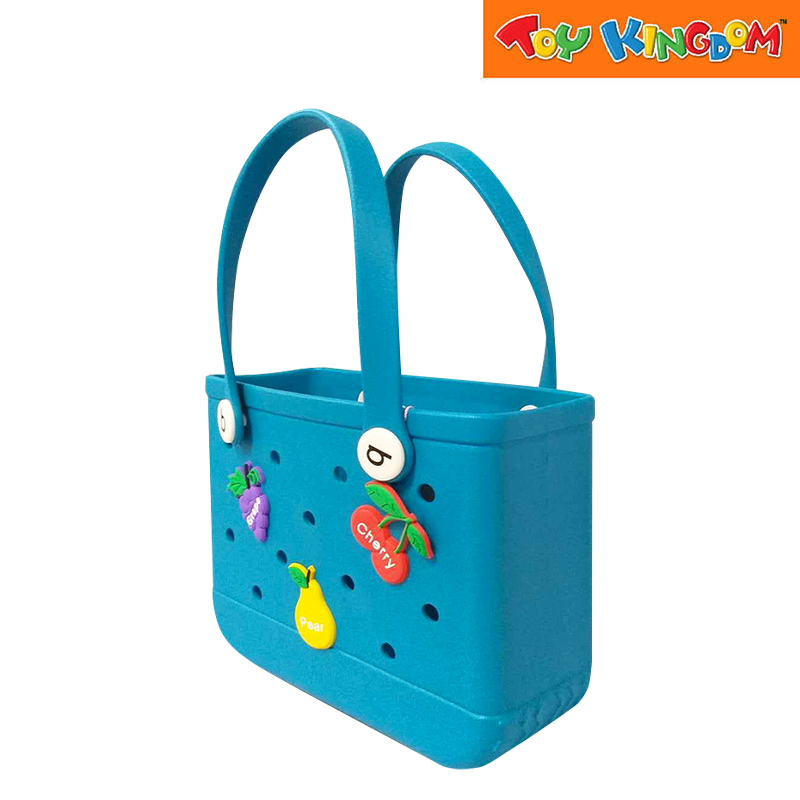 Blue Big Water Proof Silicon Tote Bag