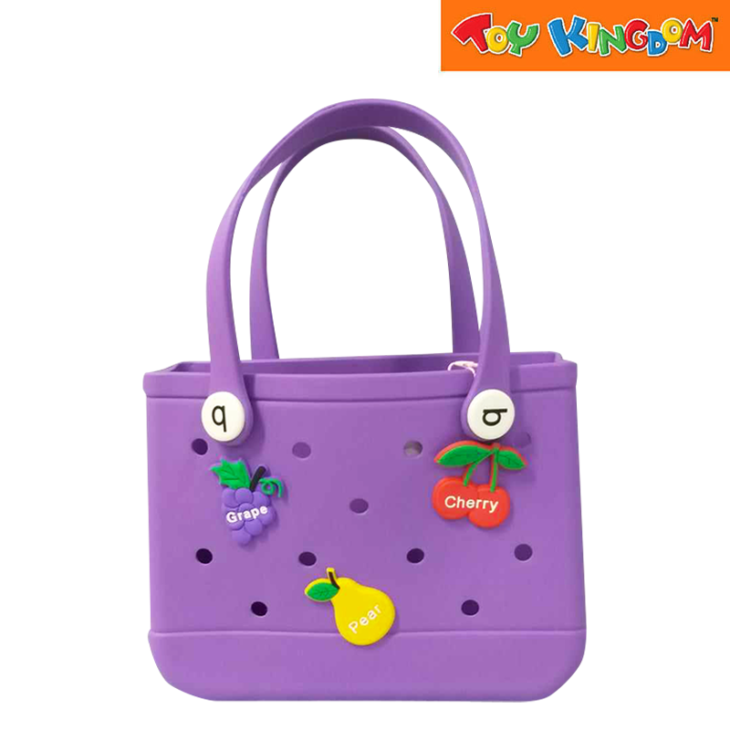 Purple Big Water Proof Silicon Tote Bag