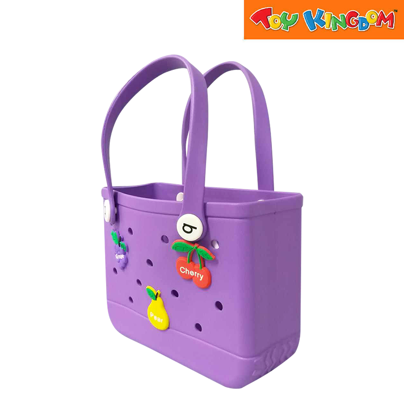 Purple Big Water Proof Silicon Tote Bag