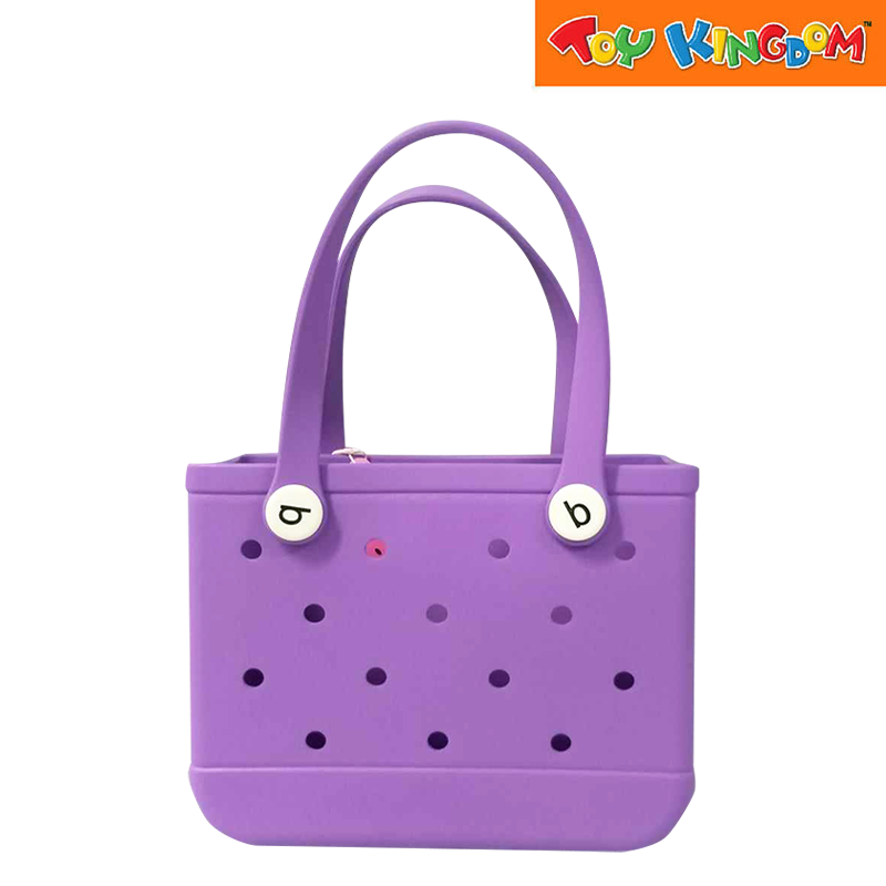 Purple Big Water Proof Silicon Tote Bag