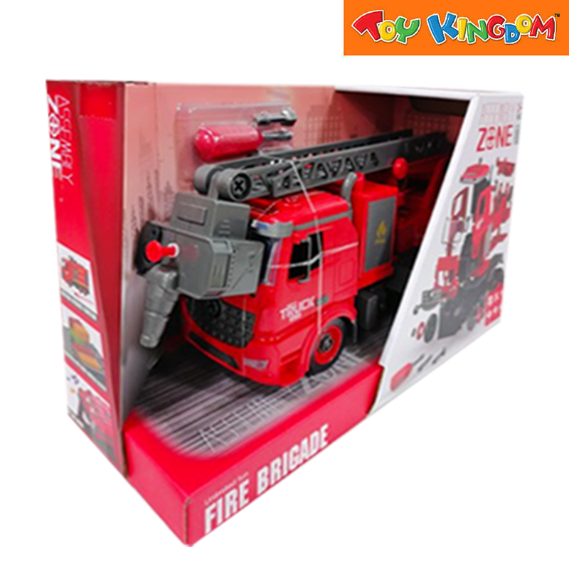 Assembly Zone Fire Brigade Red Friction Vehicle