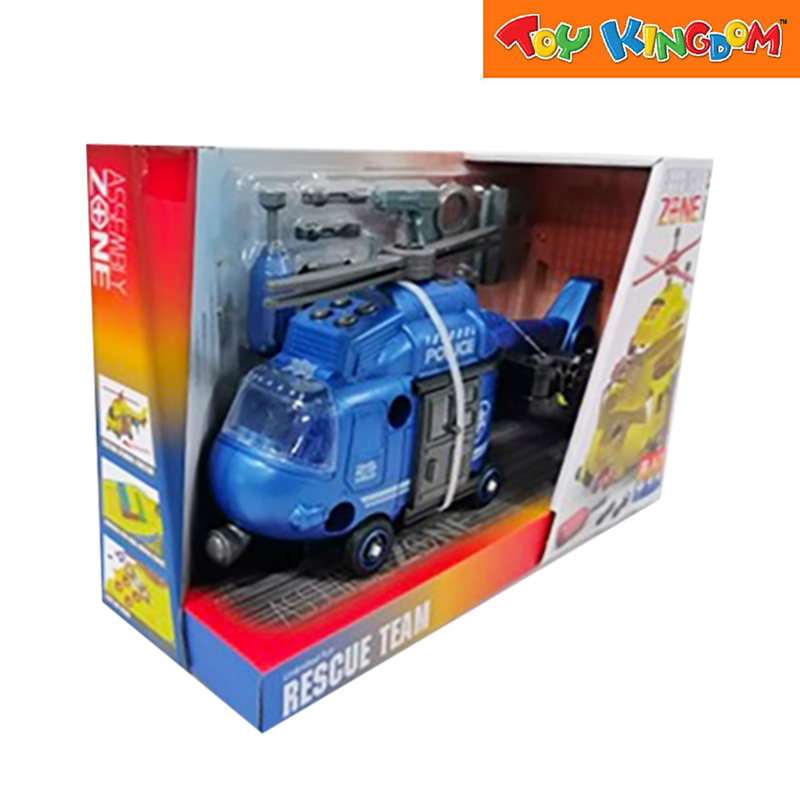 Assembly Zone Rescue Team Blue Friction Vehicle