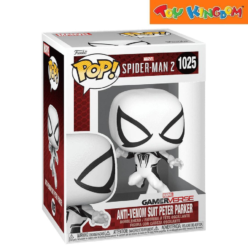 Funko Pop! Marvel Spider-Man 2 Anti-Venom Suit Peter Parker Bobblehead Figure