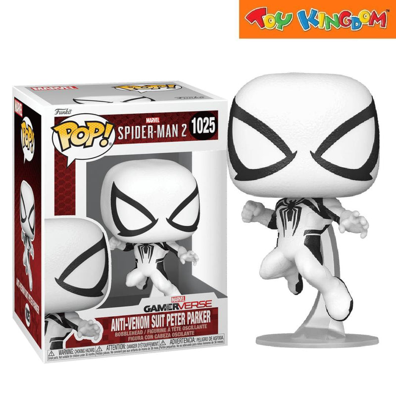 Funko Pop! Marvel Spider-Man 2 Anti-Venom Suit Peter Parker Bobblehead Figure