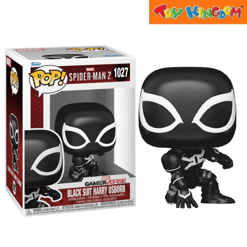 Funko Pop! Marvel Spider-Man 2 Black Suit Harry Osborn Bobblehead Figure