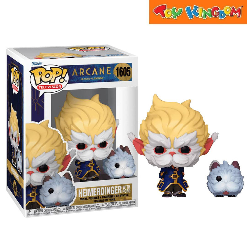 Funko Pop! Television Arcane LoL Heimerdinger With Poro Vinyl Figure