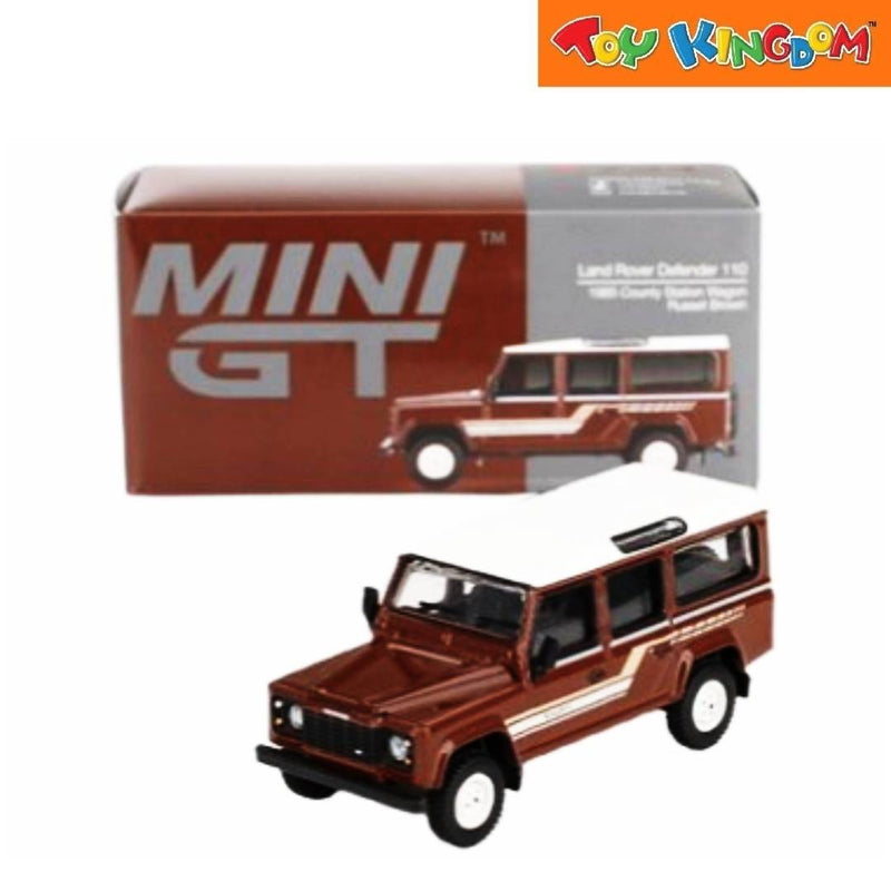 Mini GT Land Rover Defender 110 1985 County Station Wagon Russet