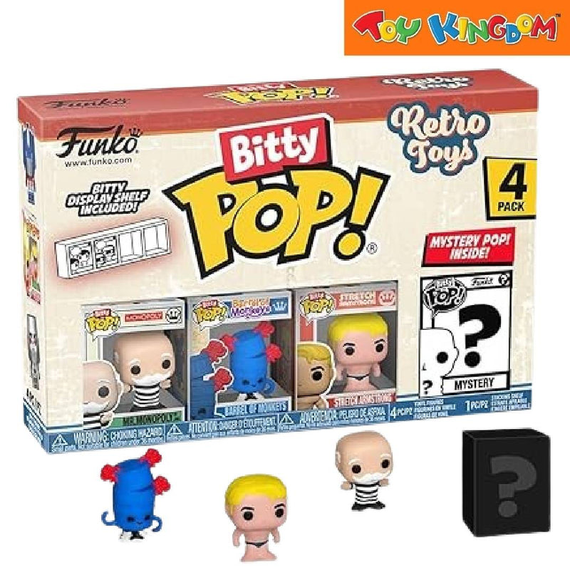 Funko Bitty Pop! Retro Toys Mr. Monopoly 4 Packs Figure