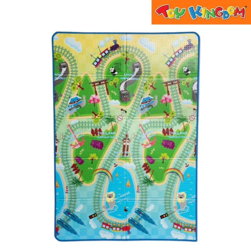 Funnylon Playmat Dual Side Asian Train Tour