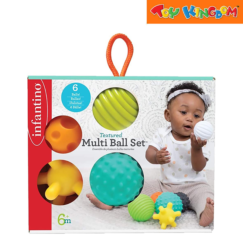 Infantino Textured Multi Ball Set With White 6pcs