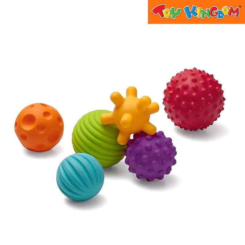 Infantino Textured Multi Ball Set With Purple 6pcs