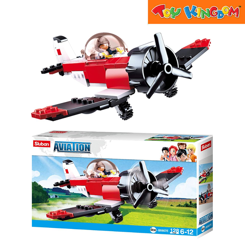 Sluban Aviation III Farm Plane 128pcs Building Set