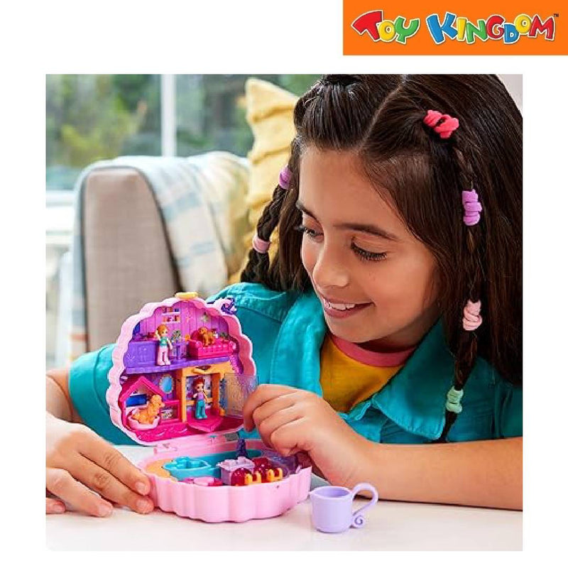 Polly Pocket Groom & Glam Poodle Compact Playset