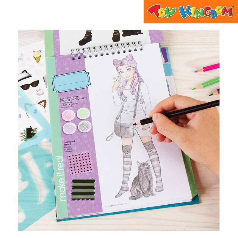 Make It Real Fashion Design Sketchbook Pretty Kitty