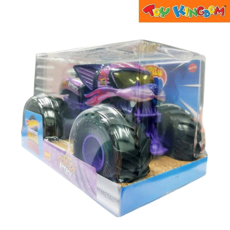 Hot Wheels Monster Trucks Oversized Scratch Attack 2024 Purple Die-cast