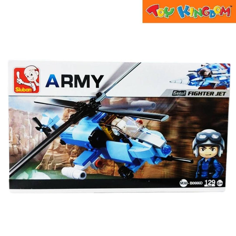 Sluban Builder Army Fighter Jet 129pcs Bricks Set