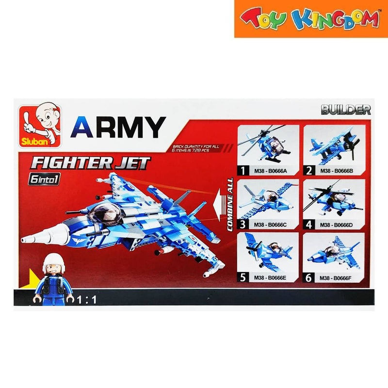 Sluban Builder Army Fighter Jet 129pcs Bricks Set