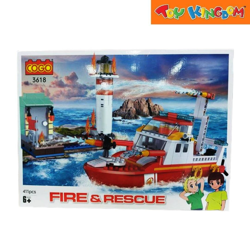 Cogo Fire & Rescue 411pcs Building Set