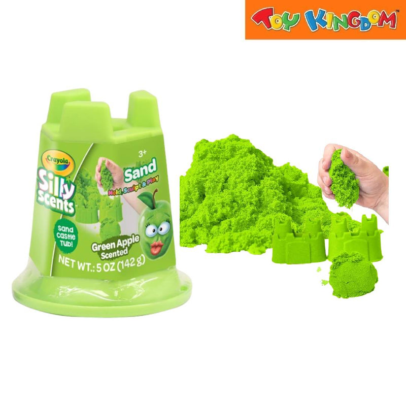 Crayola Silly Scents Green Apple Scented 5 oz Sand Castle Tub