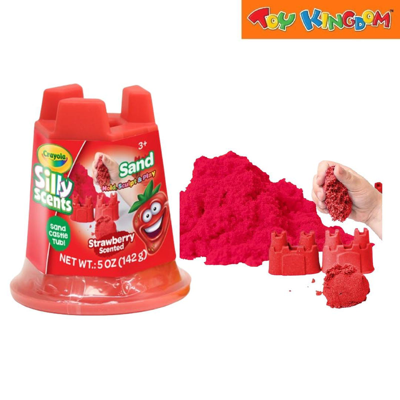 Crayola Silly Scents Strawberry Scented 5 oz Sand Castle Tub