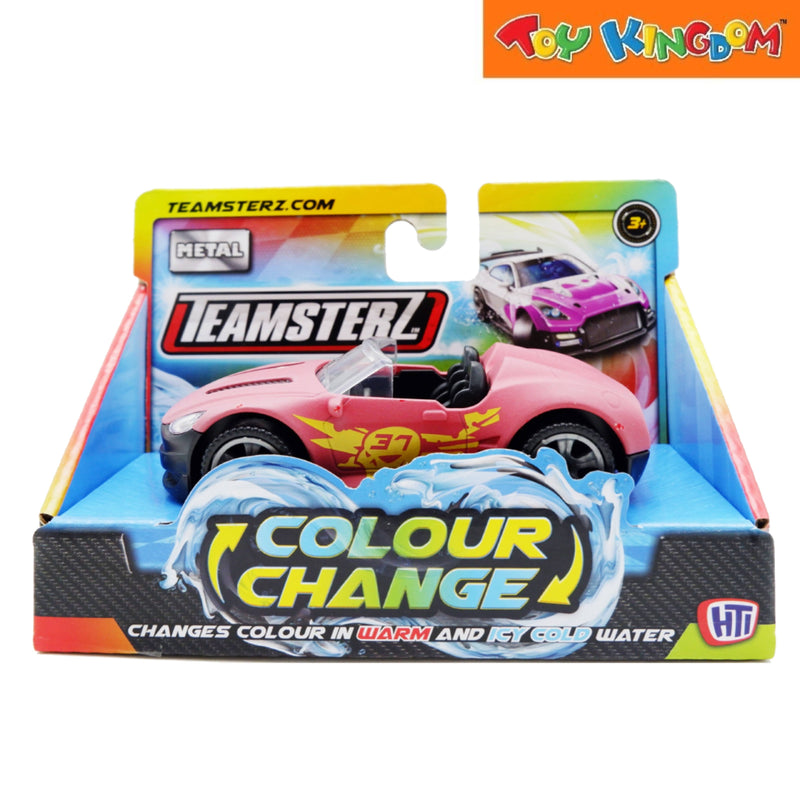 Teamsterz Colour Change Car Maroon 4 inch Die-cast