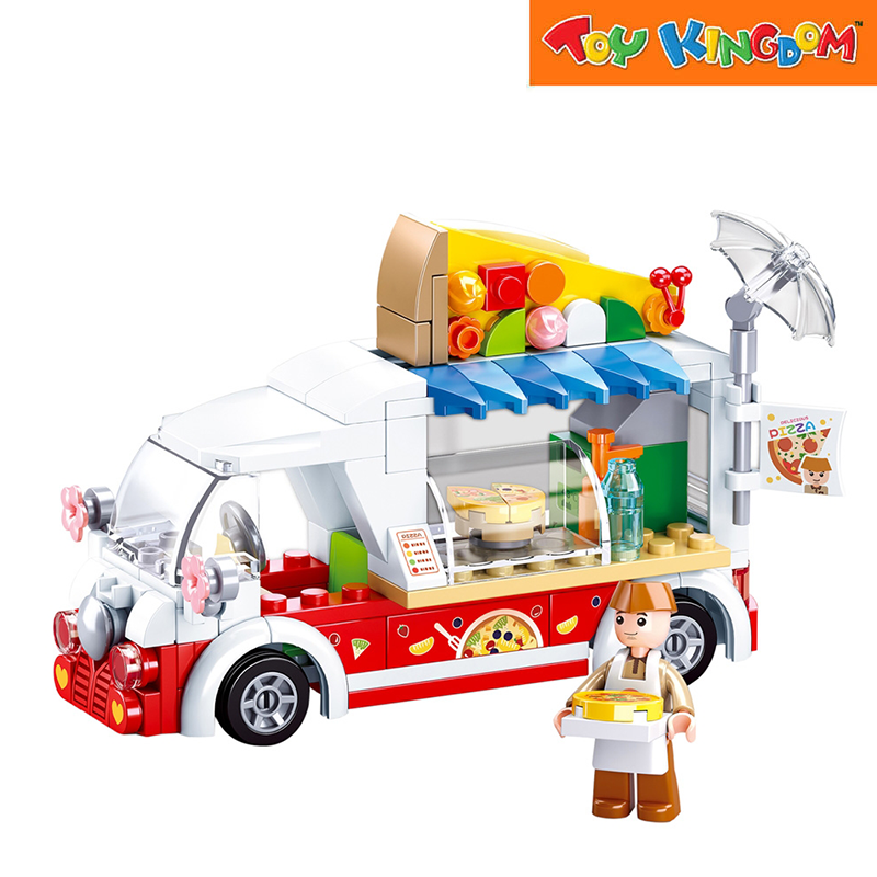 Sluban Girl's Dream Pizza Truck 156pcs Building Set