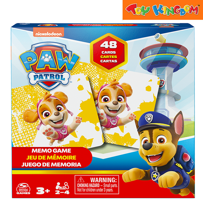 Spin Master Games Paw Patrol Memory Game 48pcs Cards