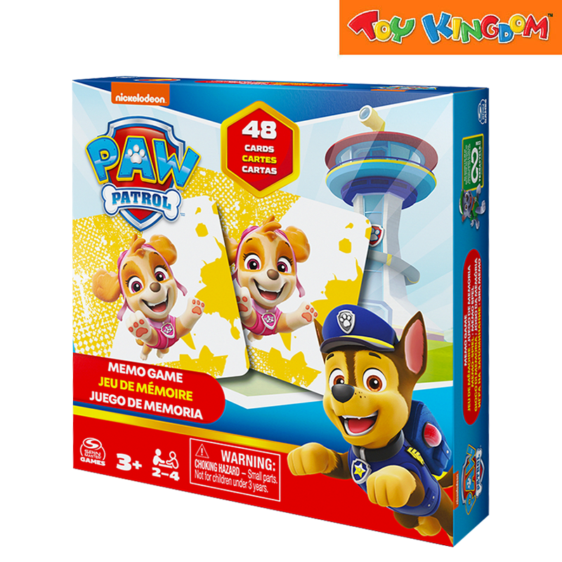 Spin Master Games Paw Patrol Memory Game 48pcs Cards