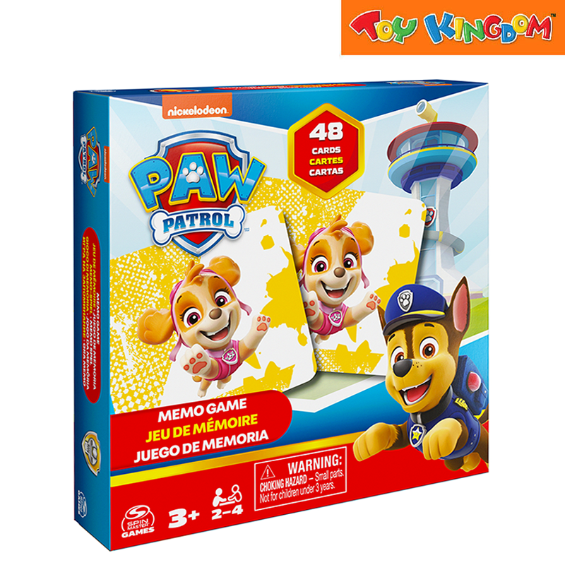 Spin Master Games Paw Patrol Memory Game 48pcs Cards