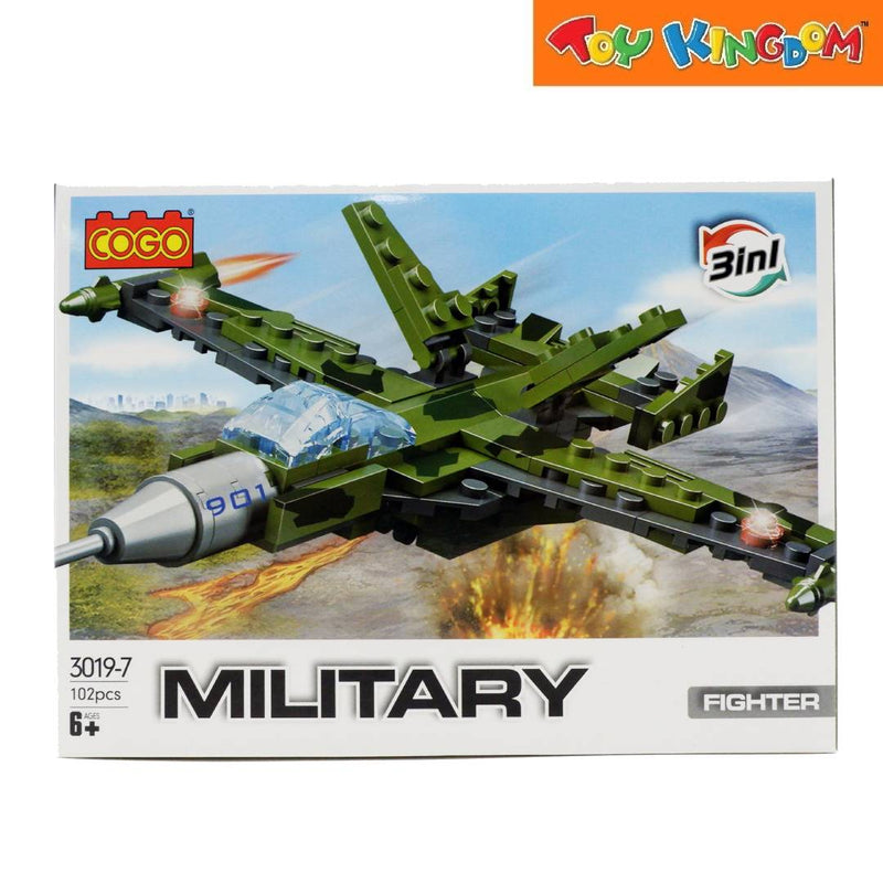 Cogo Military Air Plane 102pcs Building Blocks