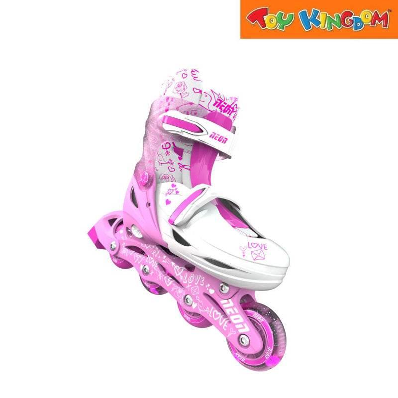 Yvolution Pink Neon Inline Skates (Size 34-37)