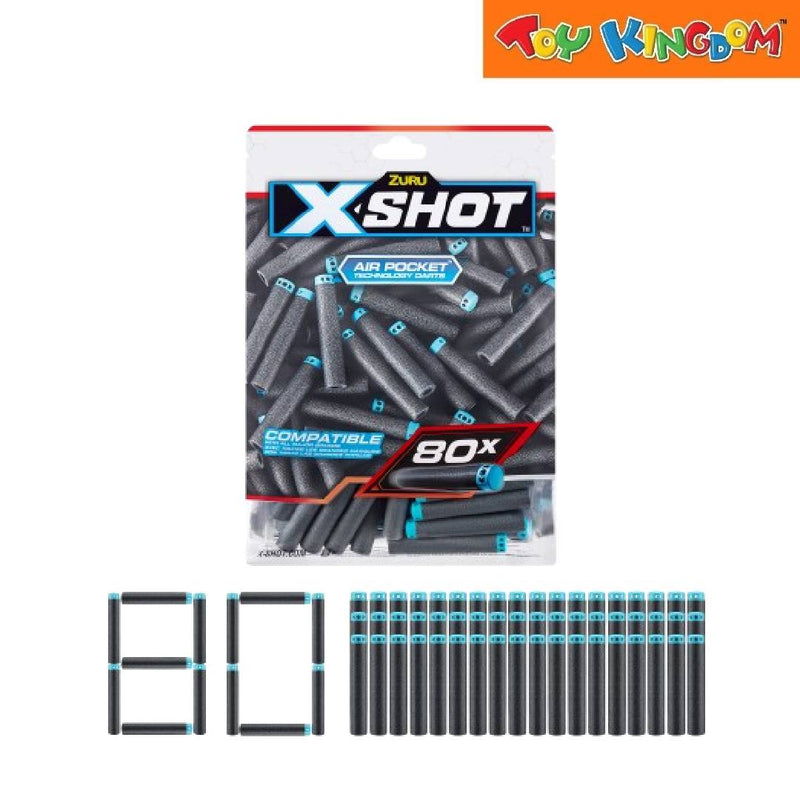 X-Shot Zuru Air Pocket Technology Dart Refill 80pcs Blaster