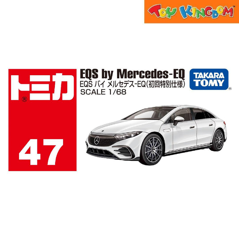 Tomica No. 47 Mercedes Benz EQ White Die-cast