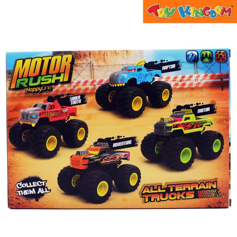 Happy Line Motor Rush Truck Yellow Green 25 CM Vehicle