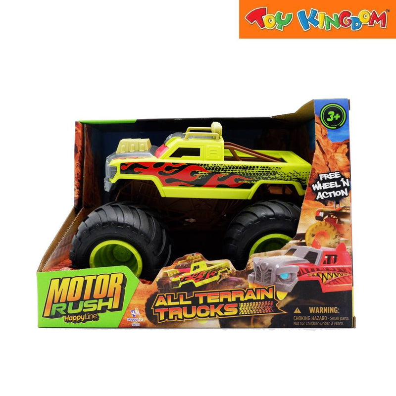 Happy Line Motor Rush Truck Yellow Green 25 CM Vehicle