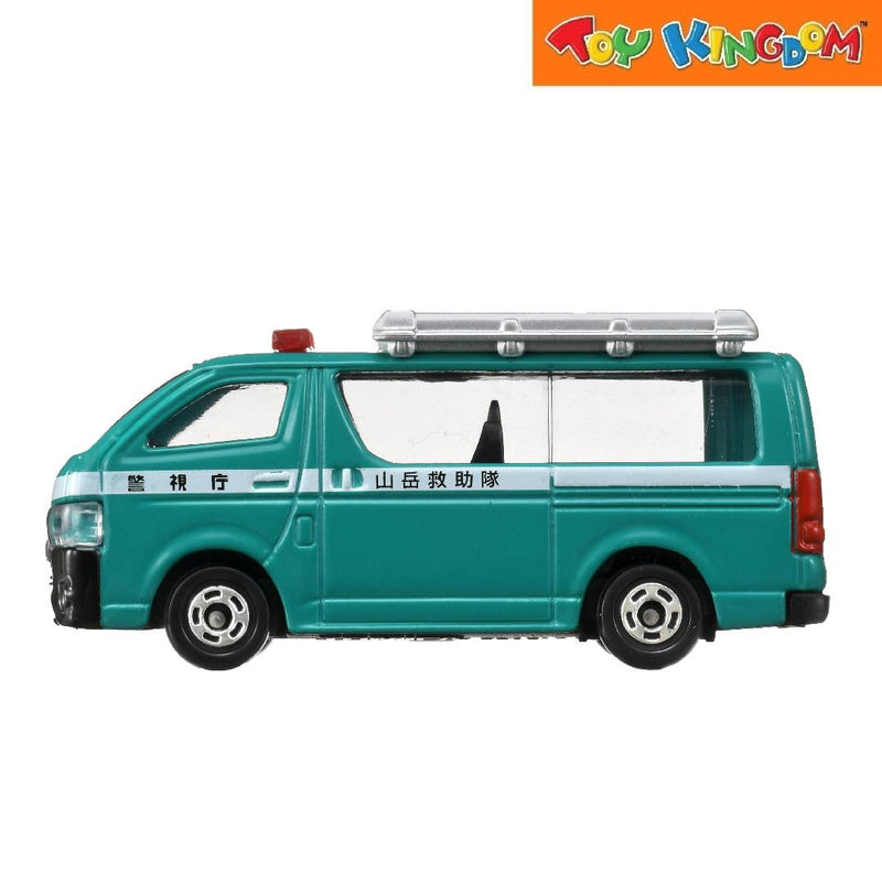 Tomica No. 89 8 Toyota Hiace Mountain Rescue Vehicle Green Die-cast