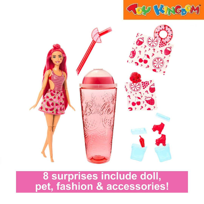 Barbie Watermelon Crush Pop Reveal Barbie Juicy Fruits Series Doll