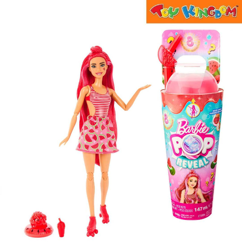 Barbie Watermelon Crush Pop Reveal Barbie Juicy Fruits Series Doll