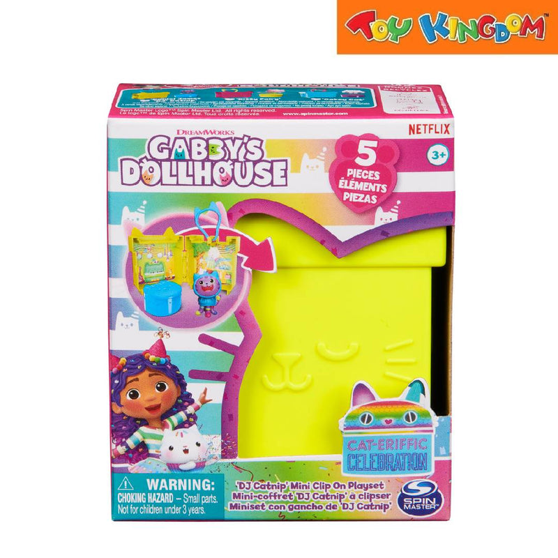 Gabby's Dollhouse DJ Catnip Mini Clip On Playset