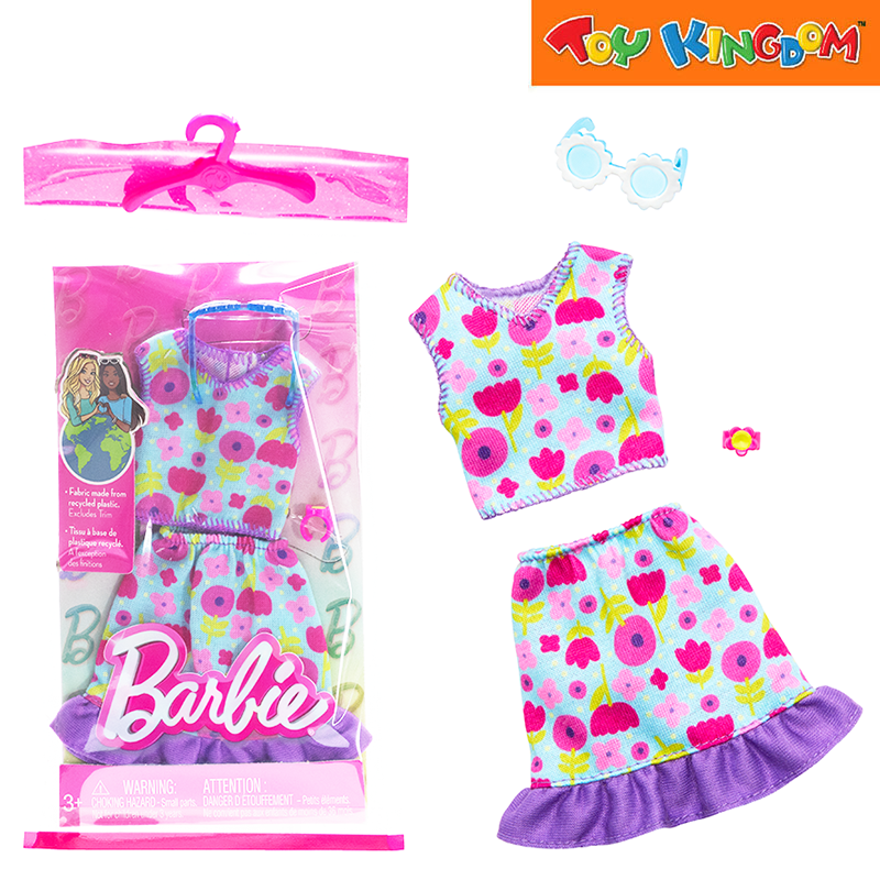 Barbie Flower Print Complete Looks Fashion Pack Doll Clothes