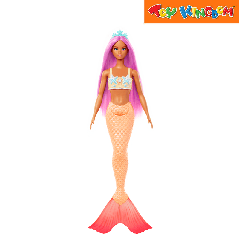 Barbie Orange Tails Fairytale Mermaid Doll With Colorful Hair