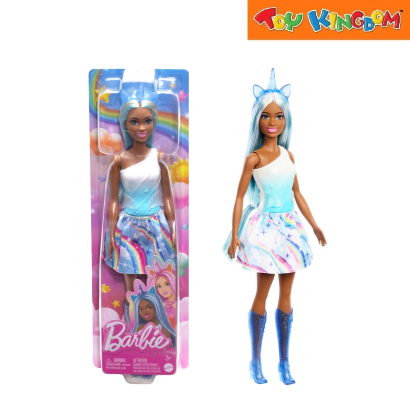 Barbie Fairytale New Core Unicorn Dolls With Blue Hair