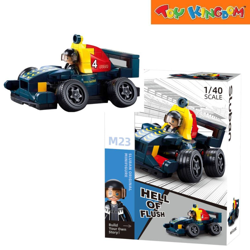 Sluban Hell Of Flush M23 Sudu Racing Car Blue 155pcs Bricks Set