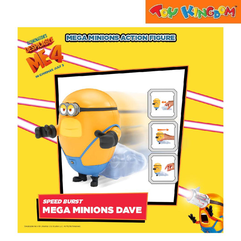 Despicable Me 4 Speed Burst Mega Minions Dave Action Figure