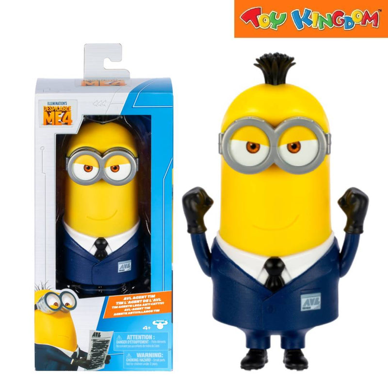 Despicable Me 4 Deluxe Minions AVL Agent Tim Action Figure