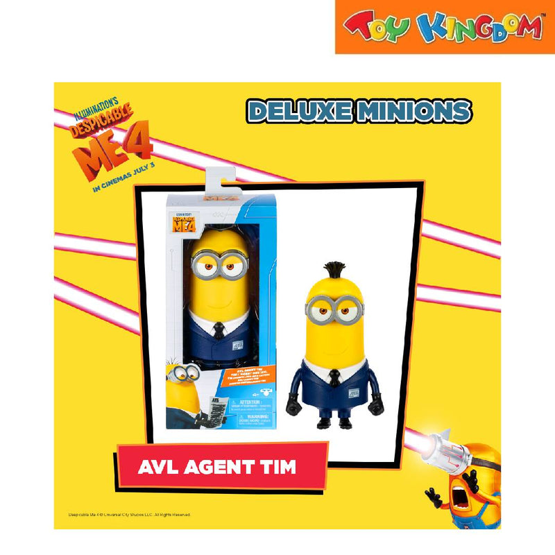 Despicable Me 4 Deluxe Minions AVL Agent Tim Action Figure